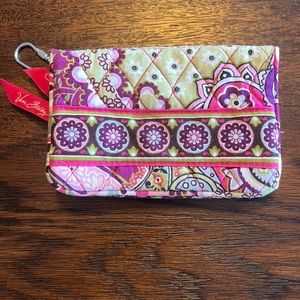 Vera Bradley folding wallet with change and ID holder